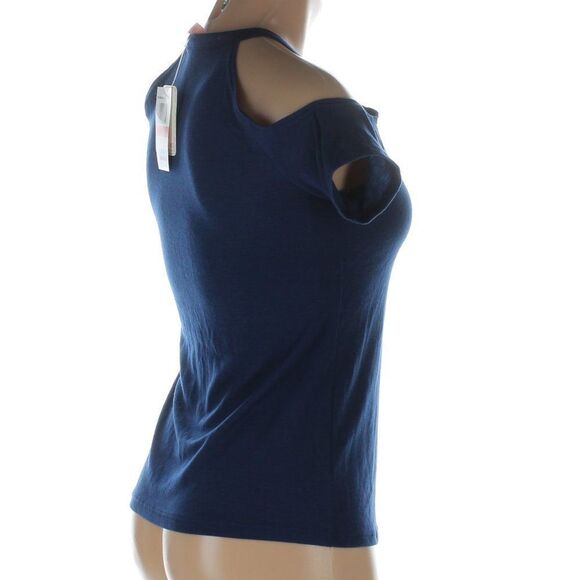 Rebellious One Cold Shoulder Tee Shirt NWT - Picture 3 of 7